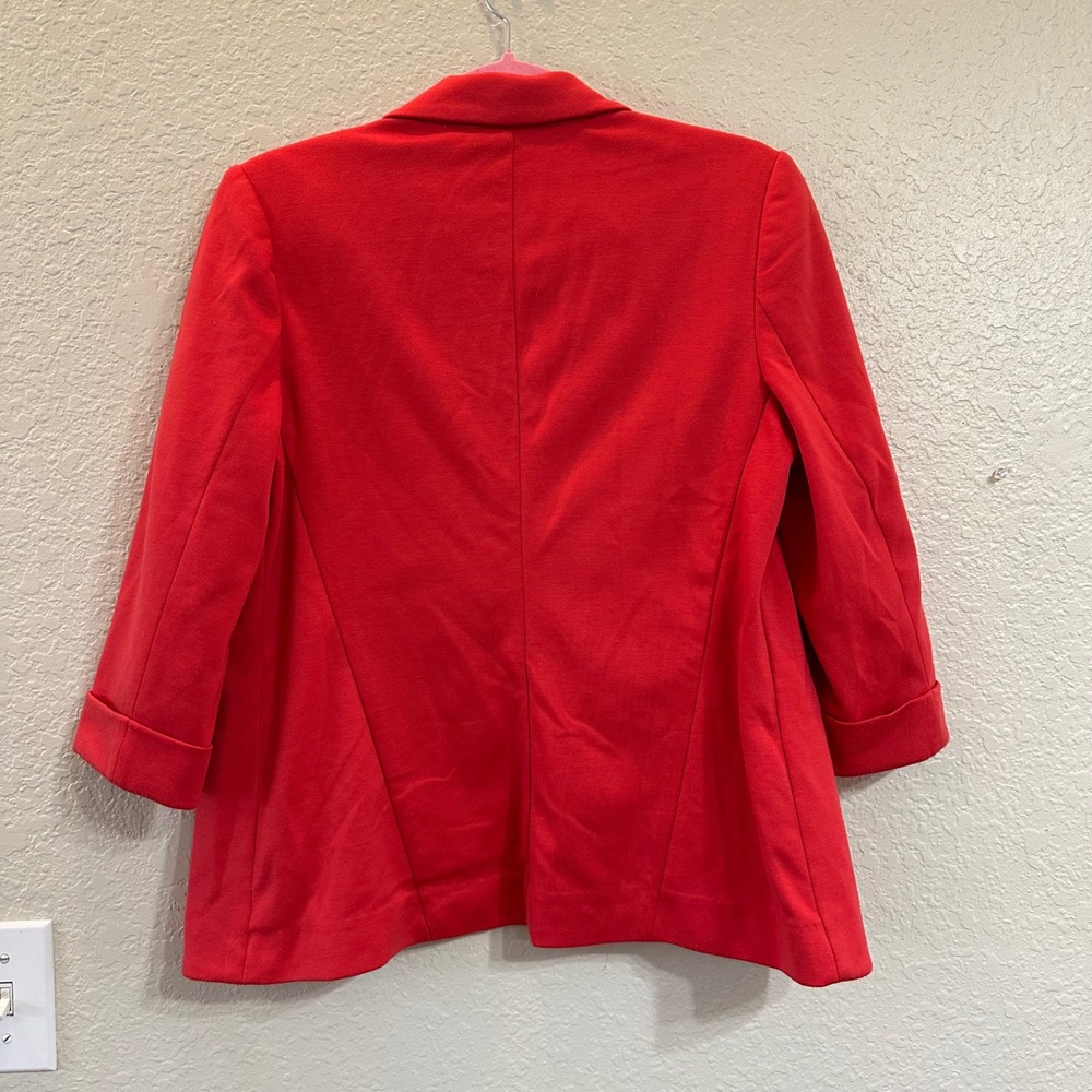 Lauren Conrad Double Breasted 3/4‎ Sleeve Blazer Red Jacket Suit Women's 10 - Picture 4 of 6